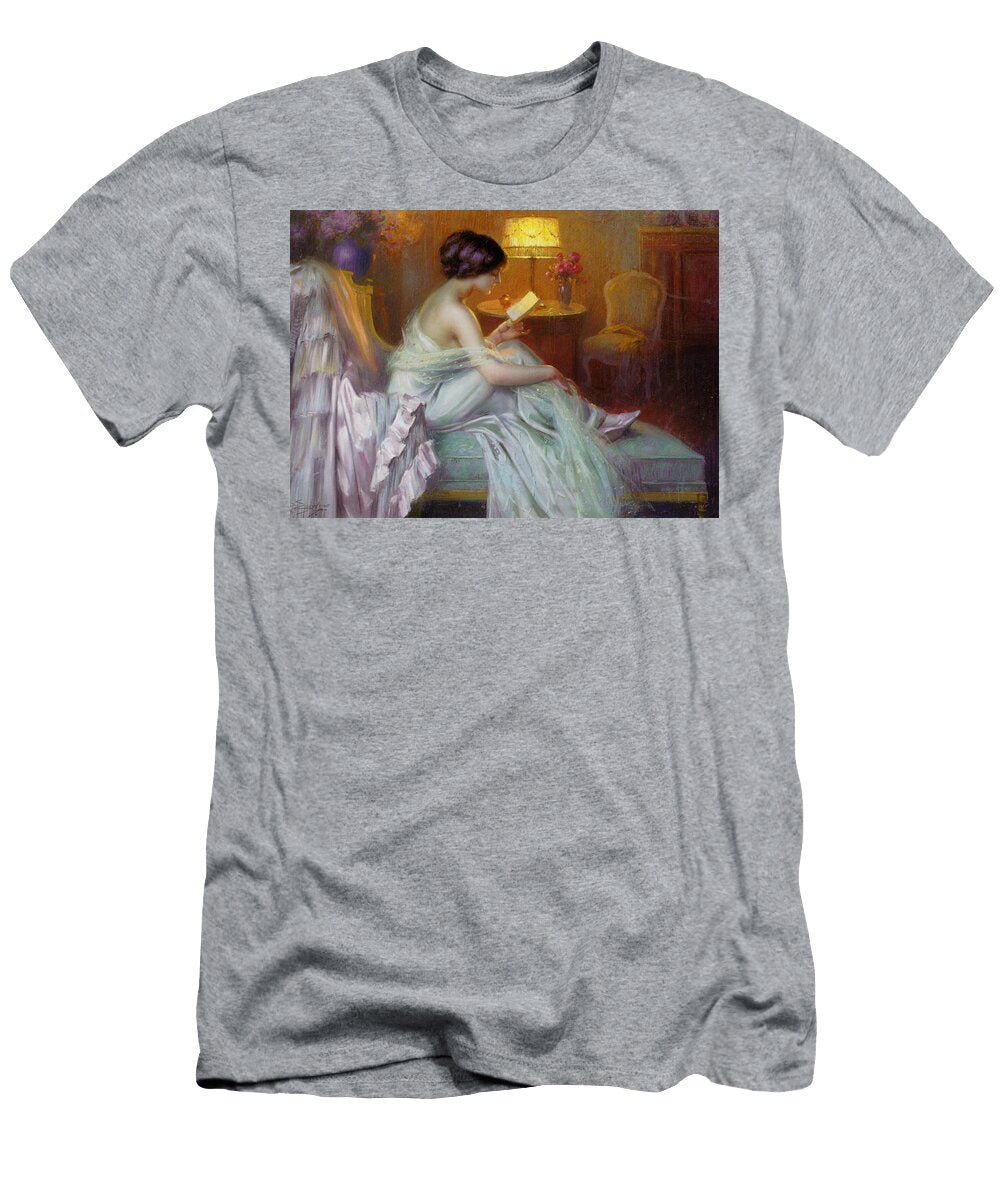 Reading in Lamp Light Delphin Enjolras T-Shirt