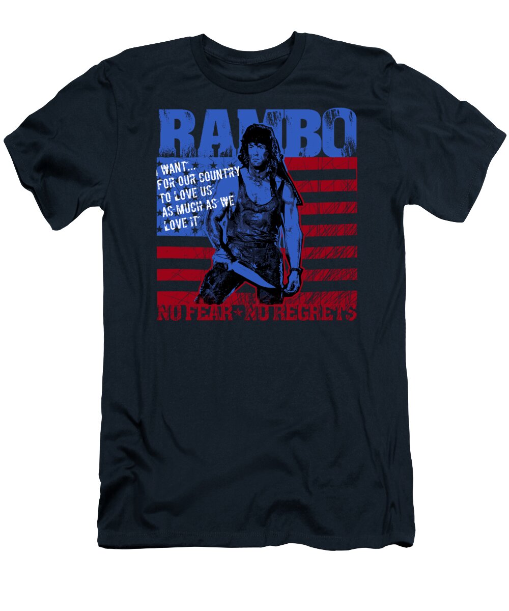 Reading Rambo Sylvester Stallone Nazrilda Manik T-Shirt