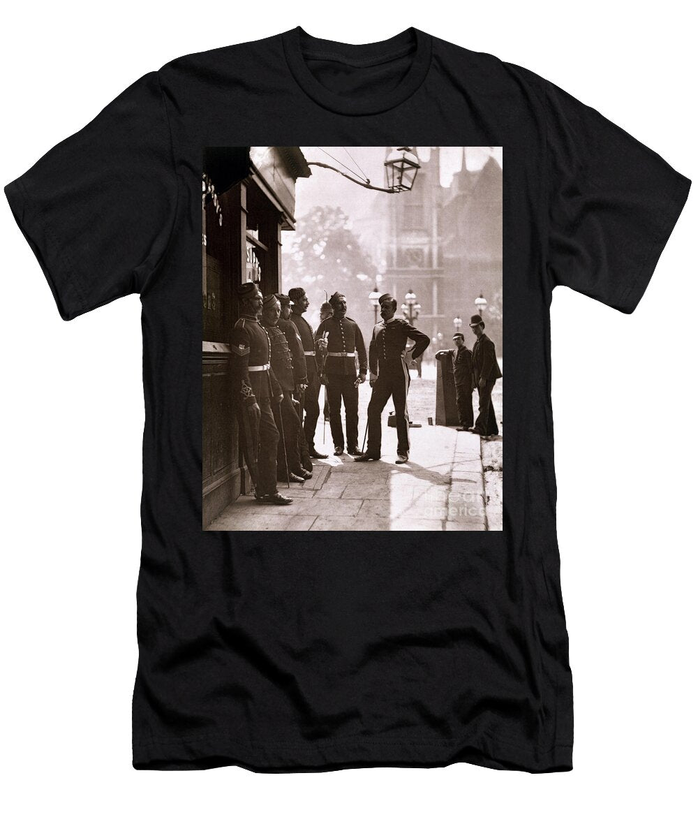 Recruiting Sergeants At Westminster 1876 77 John Thomson T-Shirt