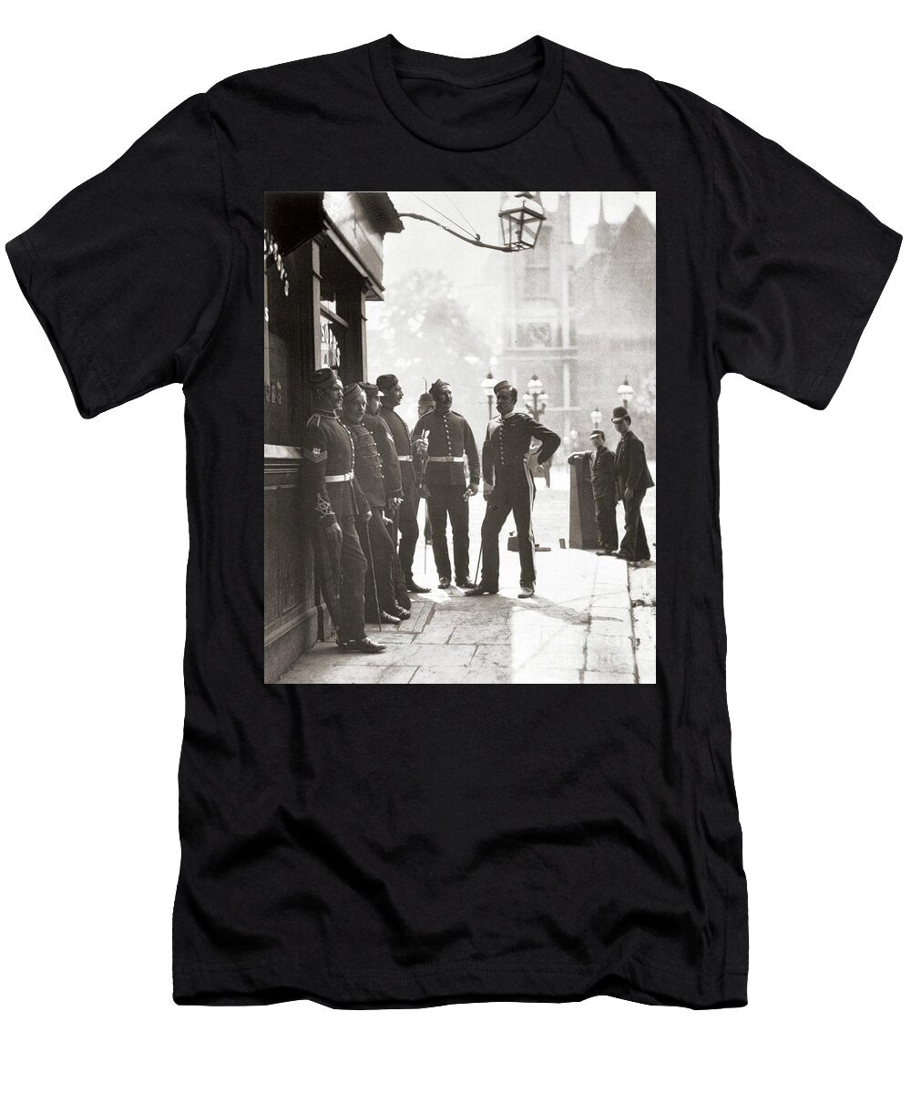Recruiting Sergeants From Street Life in London By J Thomson and Adolphe Smith 1877 John Thomson T-Shirt