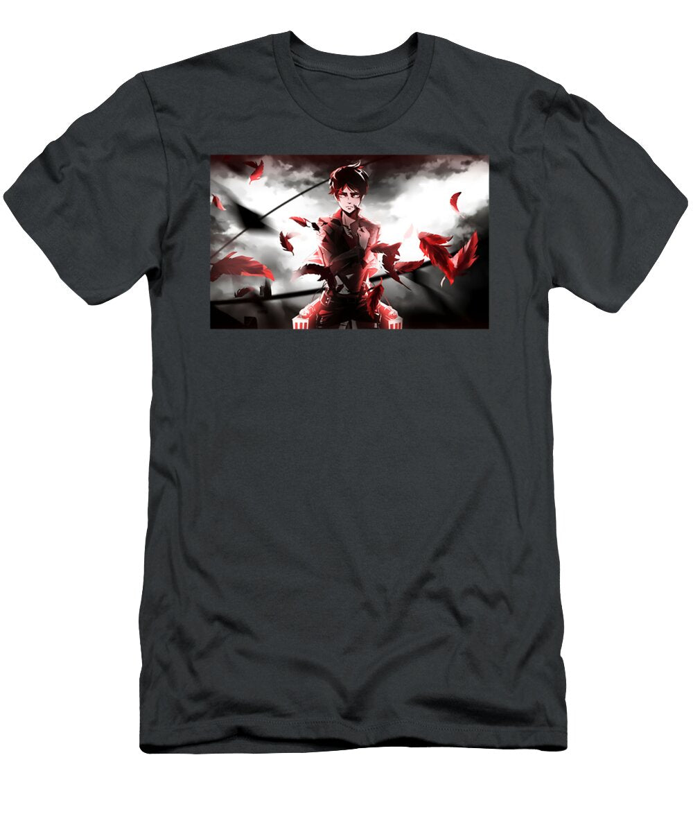 Red Attack Feather Archibald Andrews T-Shirt