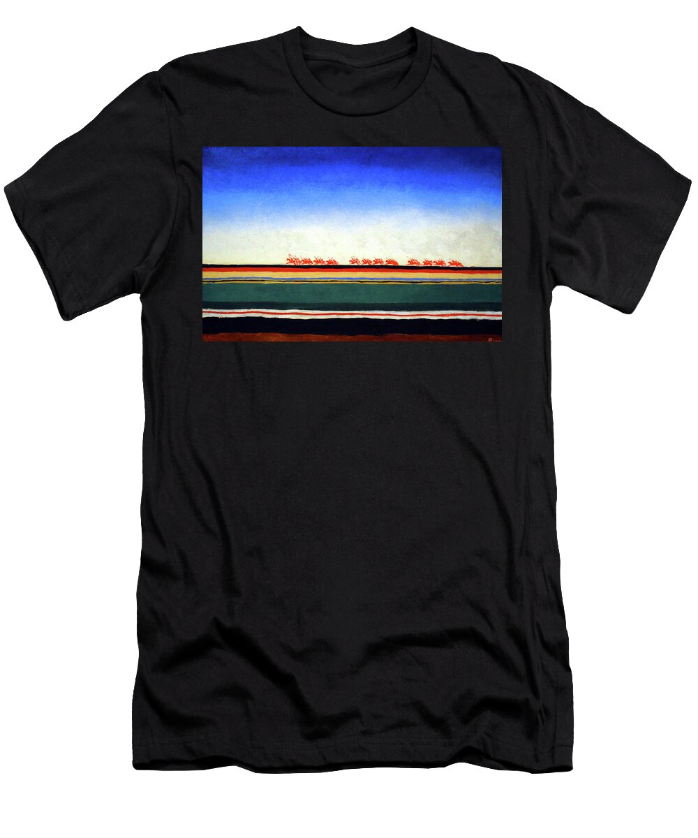 Red Cavalry Riding Kazimir Malevich T-Shirt