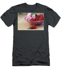 Red Currants with Pink Roses Still Life Karen Kaspar T-Shirt