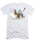 Red Squirrel Is Holding a Cross with a Maria Statue and Great Ti Geert Weggen T-Shirt