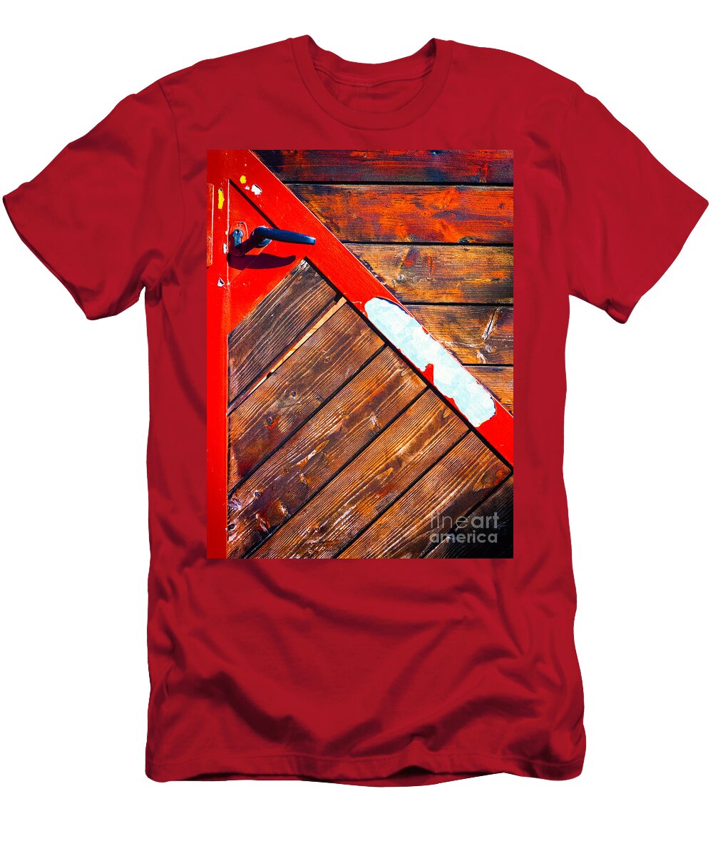 Red Triangle on Door Silvia Ganora T-Shirt
