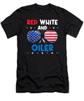 Red White and Oiler Sunglasses 4th of July America Flag Dhbubble T-Shirt