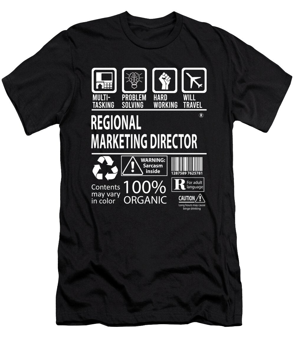 Regional Marketing Director Multitasking Job Title Gift Item Shi Hu Kang T-Shirt
