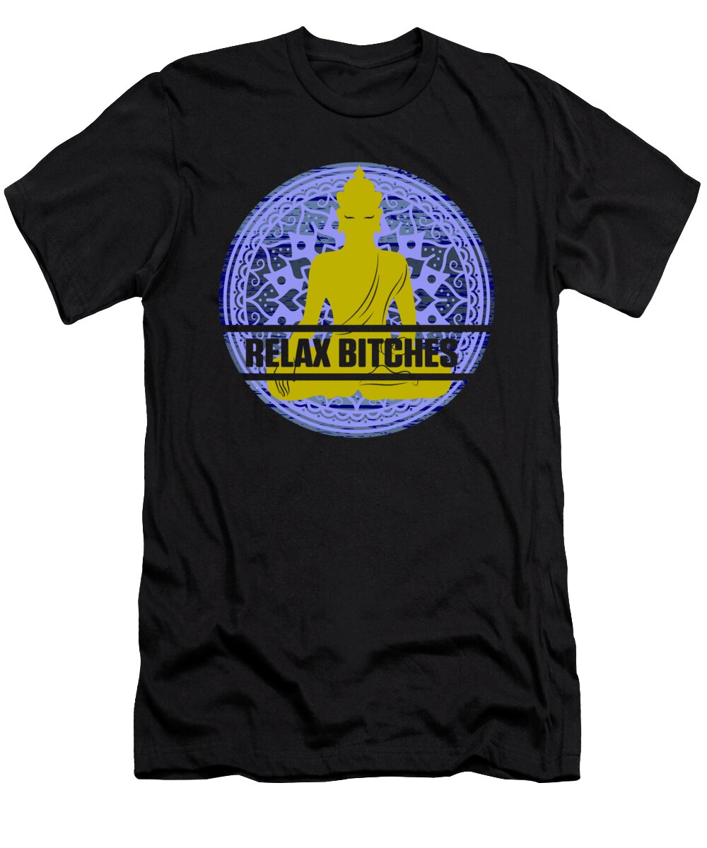 Relax Buddha Buddhism Meditation Zen Yoga Gift Thomas Larch T-Shirt