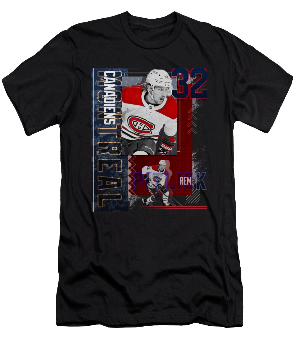 Rem Pitlick Hockey Paper Poster Canadiens 2 Kelvin Kent T-Shirt