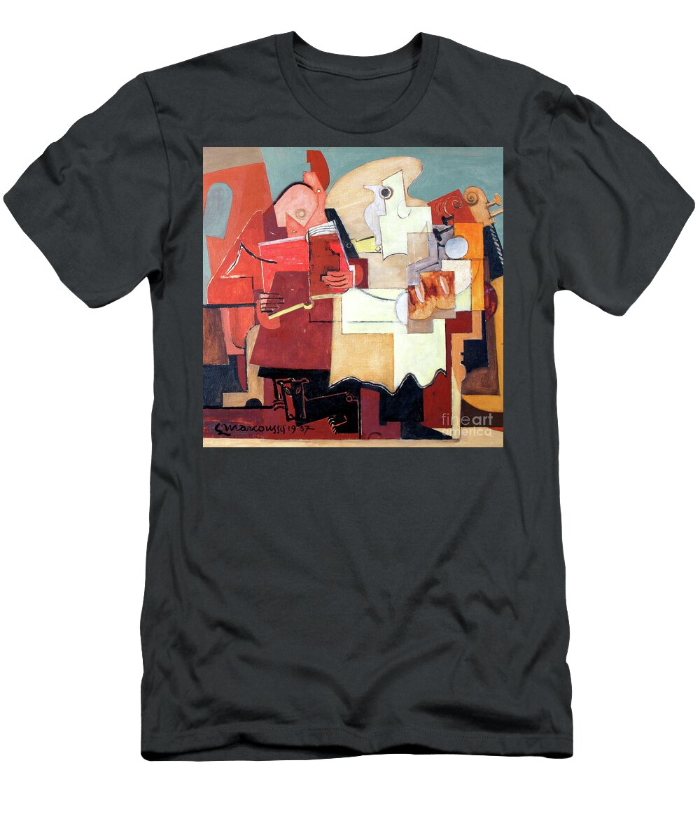 Remastered Art Reader By Louis Marcoussis 20220120 Square Louis Marcoussis T-Shirt