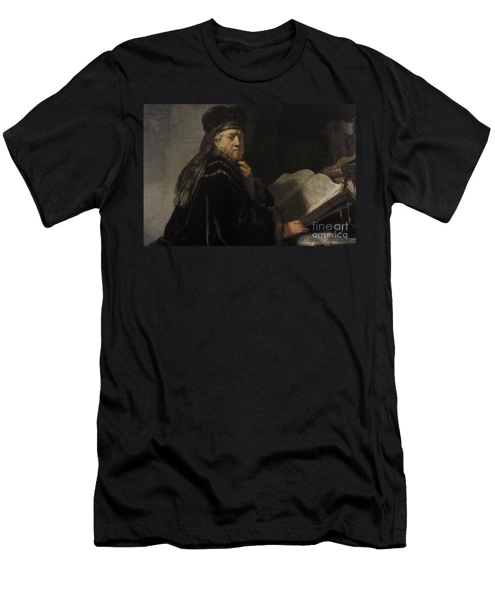 Rembrandt Van Rijn 1606 1669 a Scholar in His Study or a Scholar Seated At a Desk 1634 Unknown Artist T-Shirt
