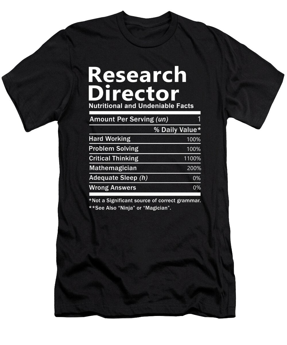 Research Director Nutrition Factors Gift Item Shi Hu Kang T-Shirt