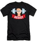 Resist Workout Gym Bodybuilders Weightlifters Bodybuilding Exercise Barbells Gift Thomas Larch T-Shirt