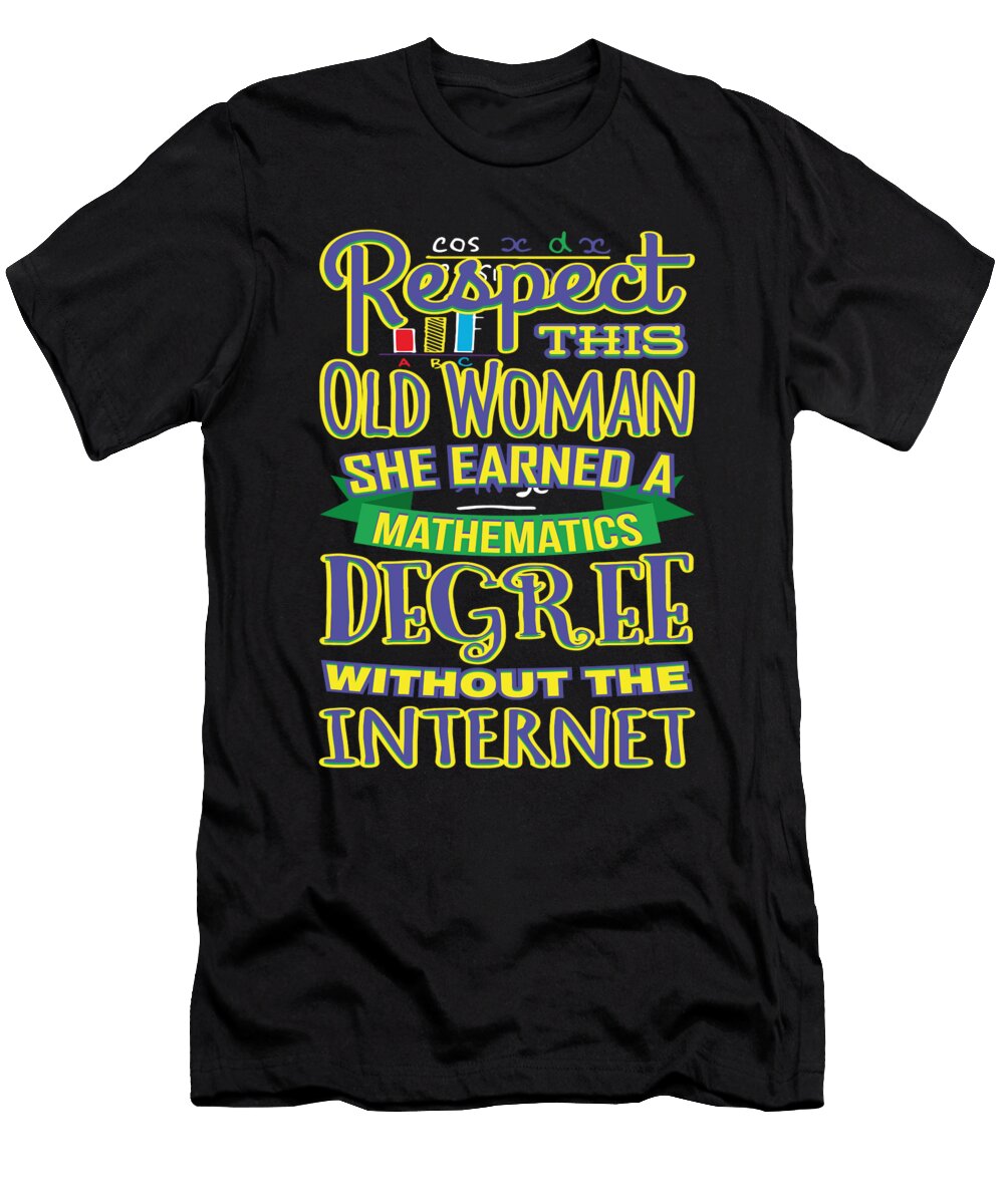 Respect This Woman Mathematics Degree Jacob Zelazny T-Shirt