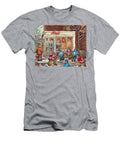 Restaurant Amir Verdun Montreal Winter Scene Painting Canadian City Scene C Spandau Hockey Artist Carole Spandau T-Shirt