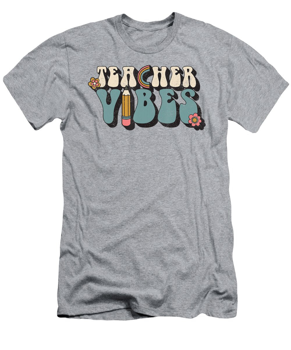 Retro 70s Teacher Vibes Back to School Teacher Soan Pham Vo T-Shirt