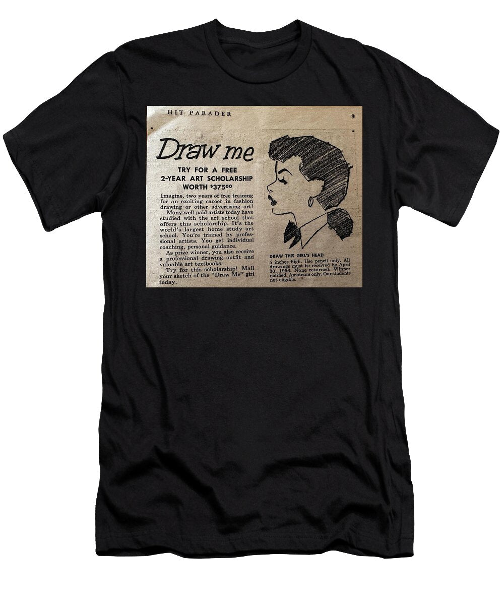 Retro Art School Advertisement Linda K Wilson T-Shirt