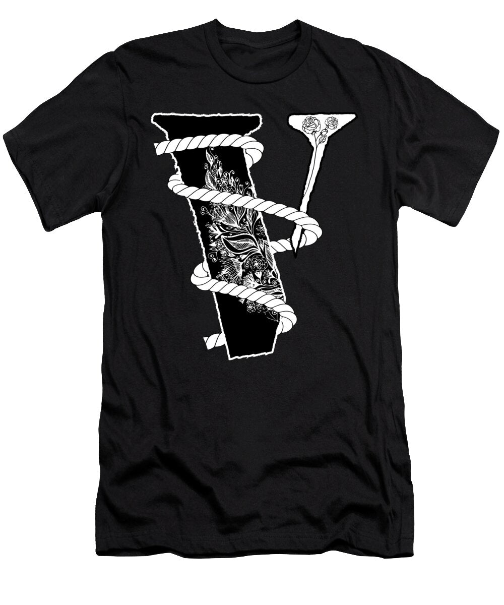 Retro Floral V Angles Mo Said T-Shirt