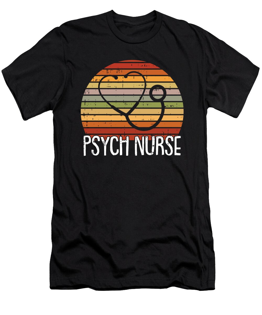 Retro Psychologist Therapist Vintage Psychology Psych Nurse Crazy Squirrel T-Shirt