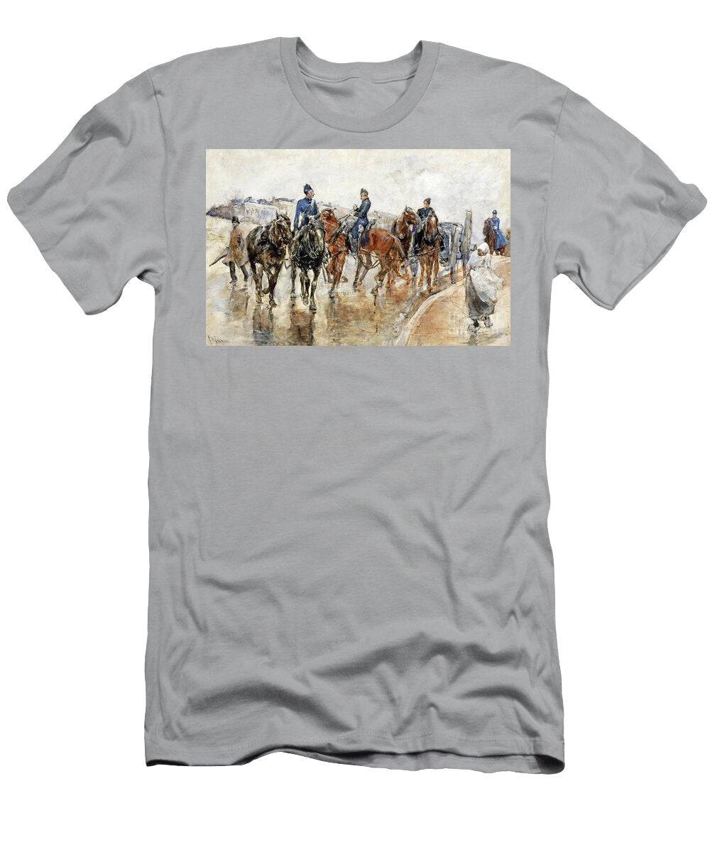 Returning From the Maneuvers Georg Hendrik Breitner T-Shirt
