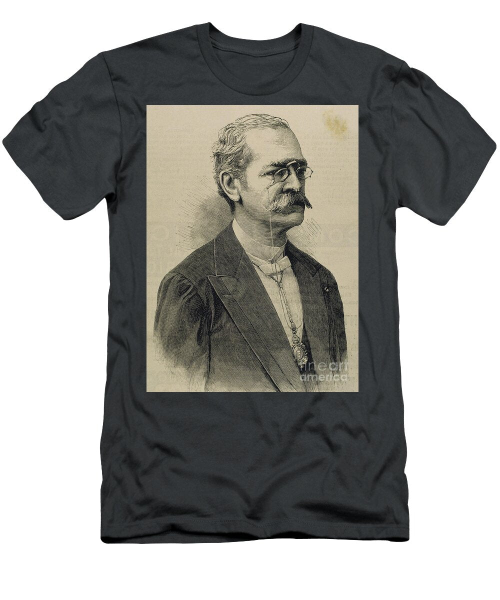 Ricardo Palma 1833 1919 Peruvian Authorscholarlibrarian and Politician Portrait Unknown Artist T-Shirt