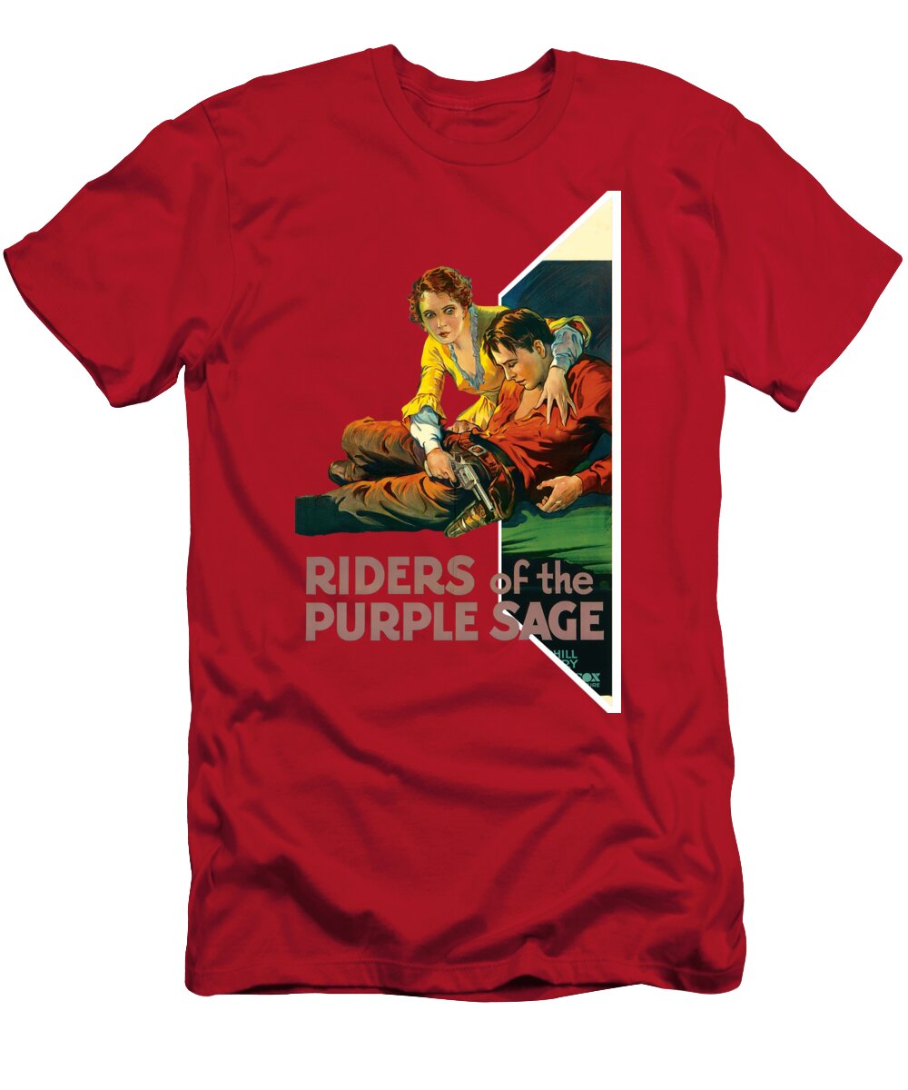 Riders of the Purple Sage 1931 3d Movie Poster Stars on Art T-Shirt