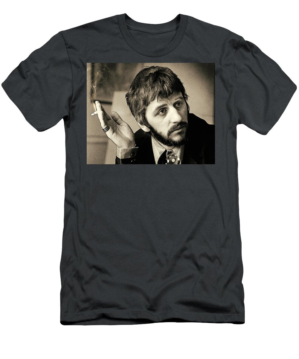 Ringo Starr Engraving Smoking Legal Elaine Plesser T-Shirt