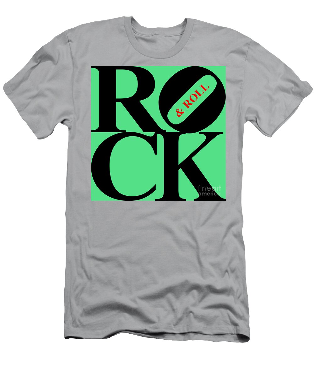 Rock and Roll 20130708 Black Green Red Wingsdomain Art and Photography T-Shirt