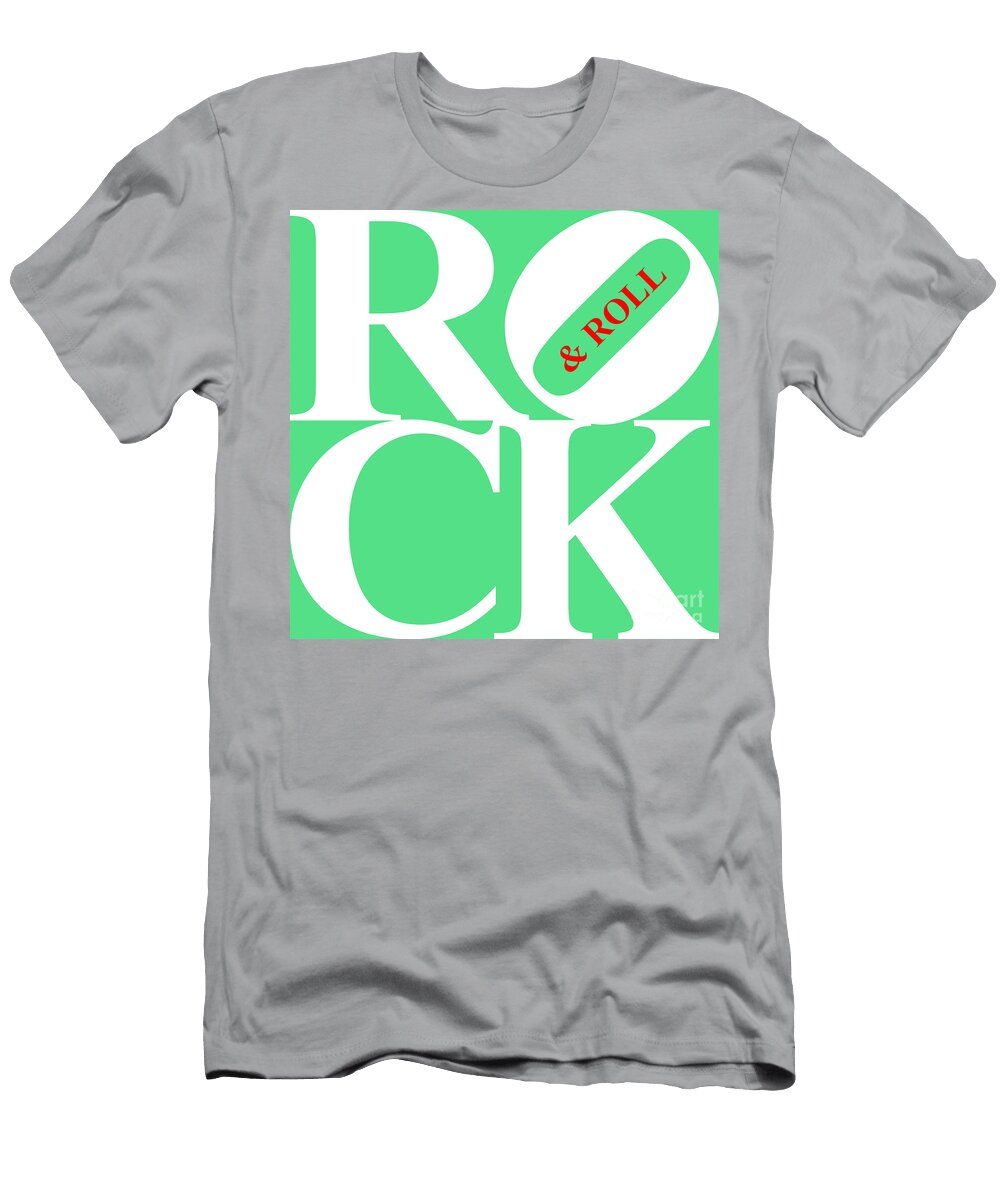 Rock and Roll 20130708 White Green Red Wingsdomain Art and Photography T-Shirt