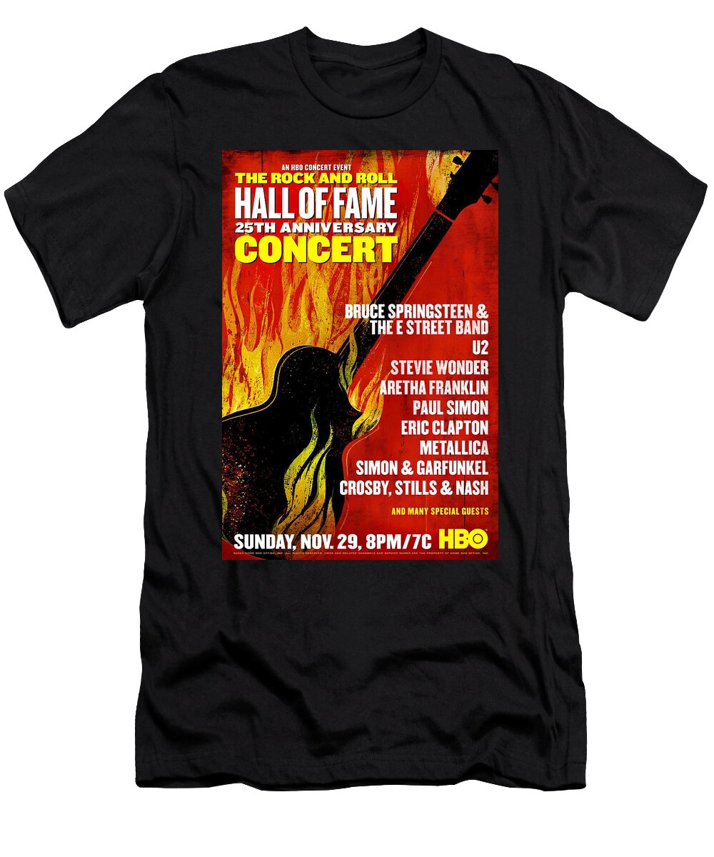 Rock and Roll Hall of Fame Concert Poster 2009 Stars on Art T-Shirt