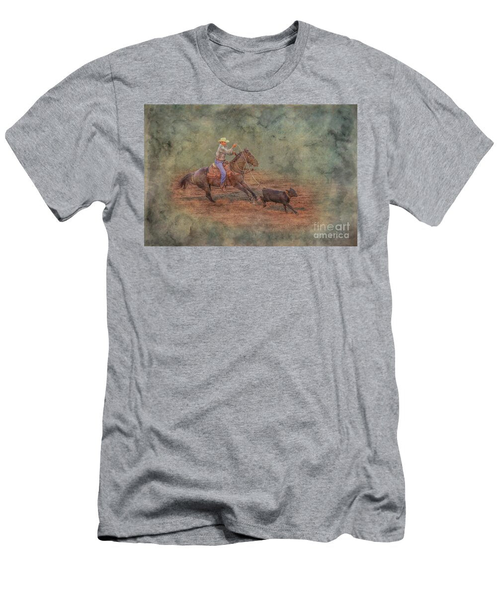 Rodeo Calf Roping Randy Steele T-Shirt