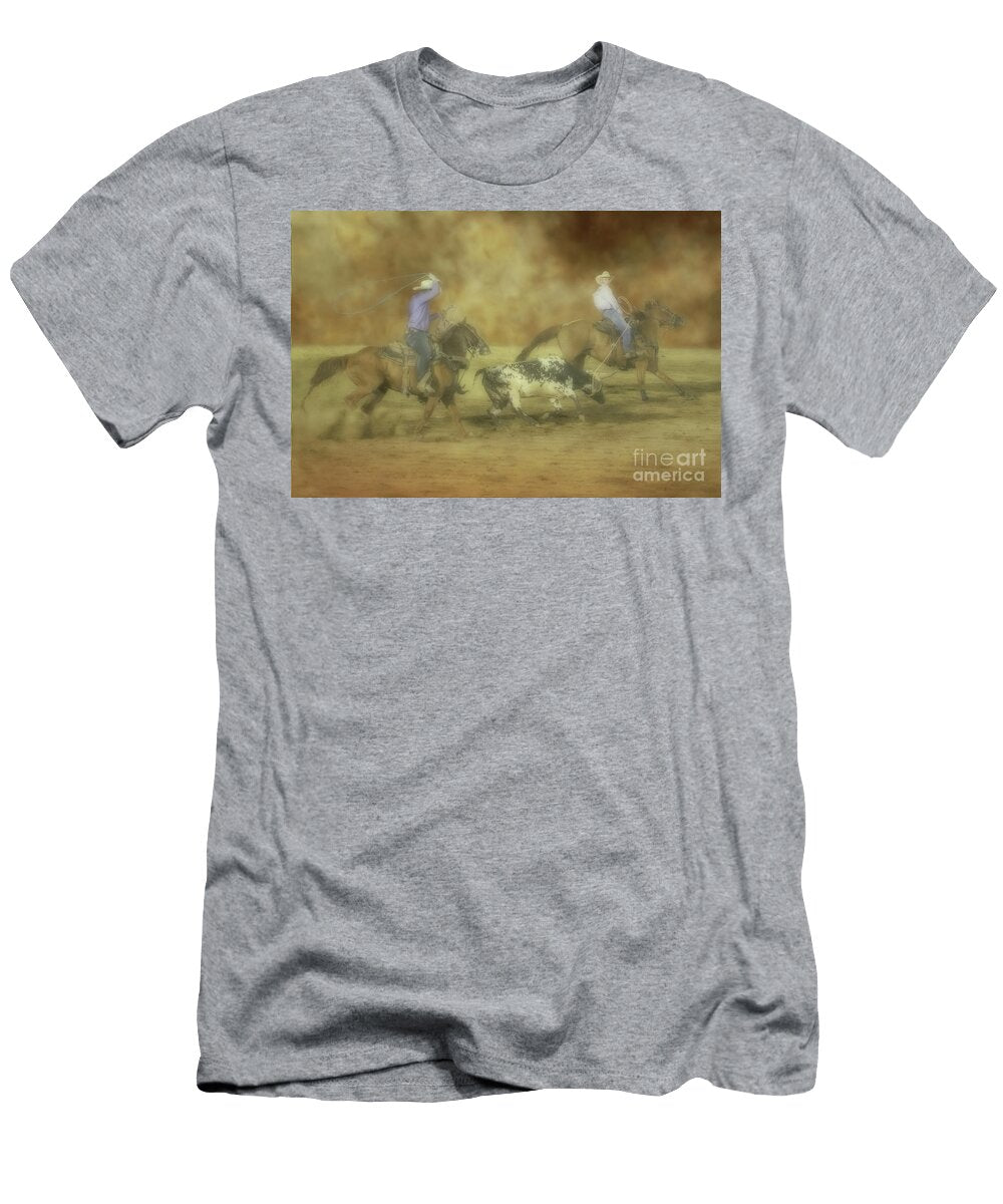Rodeo Calf Roping Team Ver Two Randy Steele T-Shirt