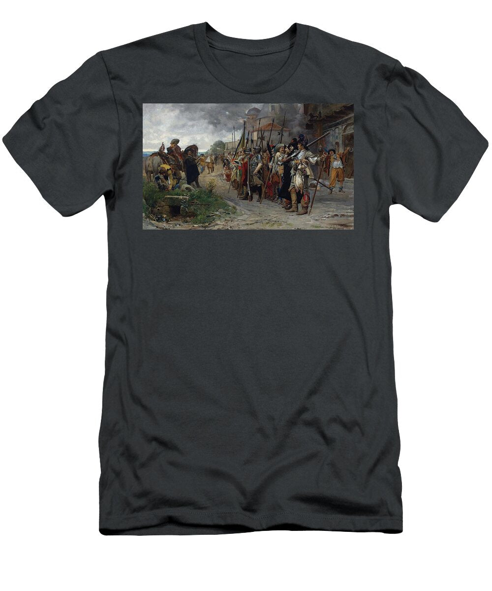 Rollcall After the Pillage Lappel Apres Le Pillage Art Jehan Georges Vibert French T-Shirt