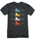 Roller Skate Heartbeat Skater Skating Retro Vintage 70s 80s Thoai Dan Ngo T-Shirt