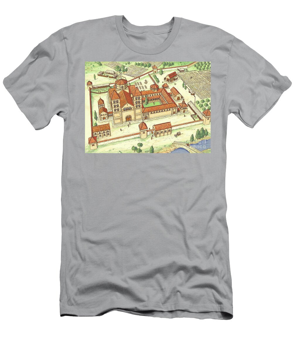 Romanesque Abbey Model Fernando Aznar Cenamor T-Shirt
