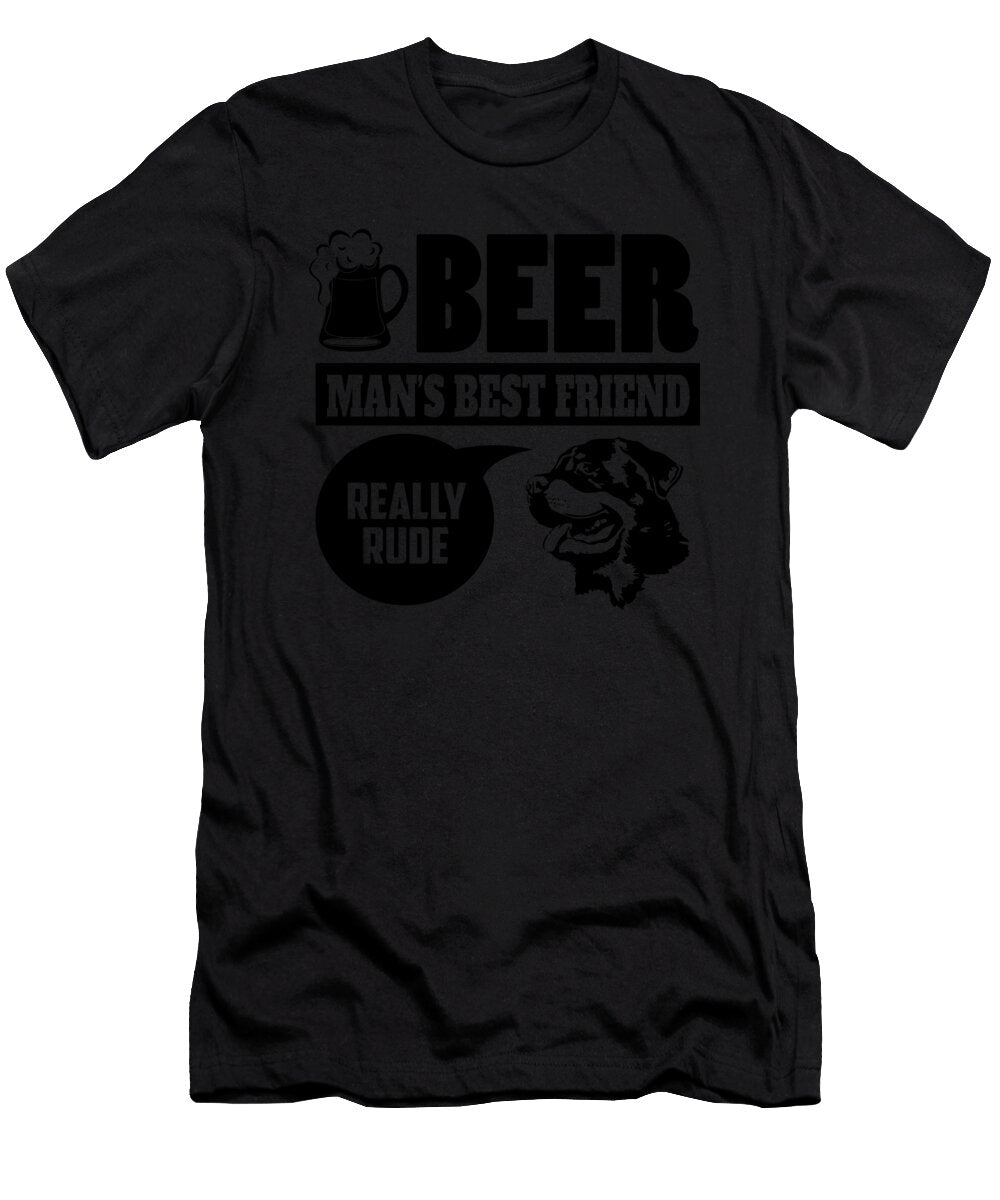 Rottweiler Pet Dog Best Friend Quote Dusan Vrdelja T-Shirt