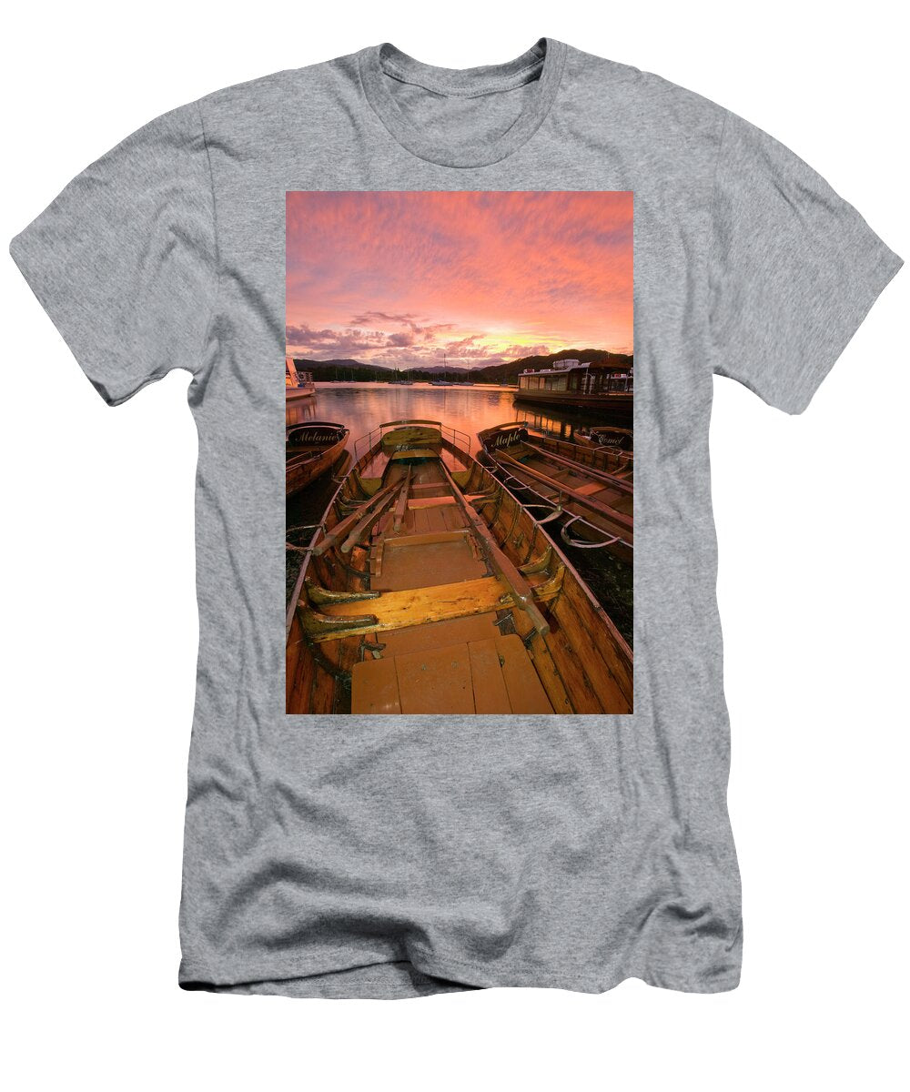Rowing Boats At Waterhead Ambleside Ashley Cooper T-Shirt