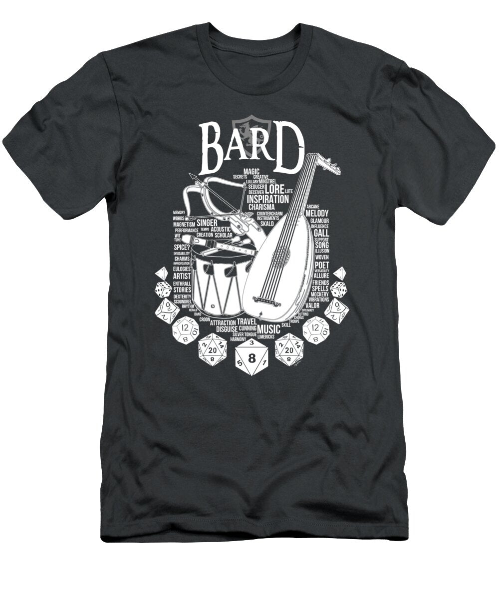 Rpg Class Series Bard White Version Lang Dinh Ho T-Shirt