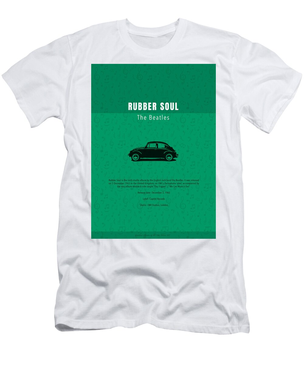 Rubber Soul the Beatles Greatest Albums of All Time Minimalist Series Design Turnpike T-Shirt