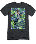 Russell Wilson Football Graffiti Graffiti Poster Football Player NFL Sampadart Gallery T-Shirt