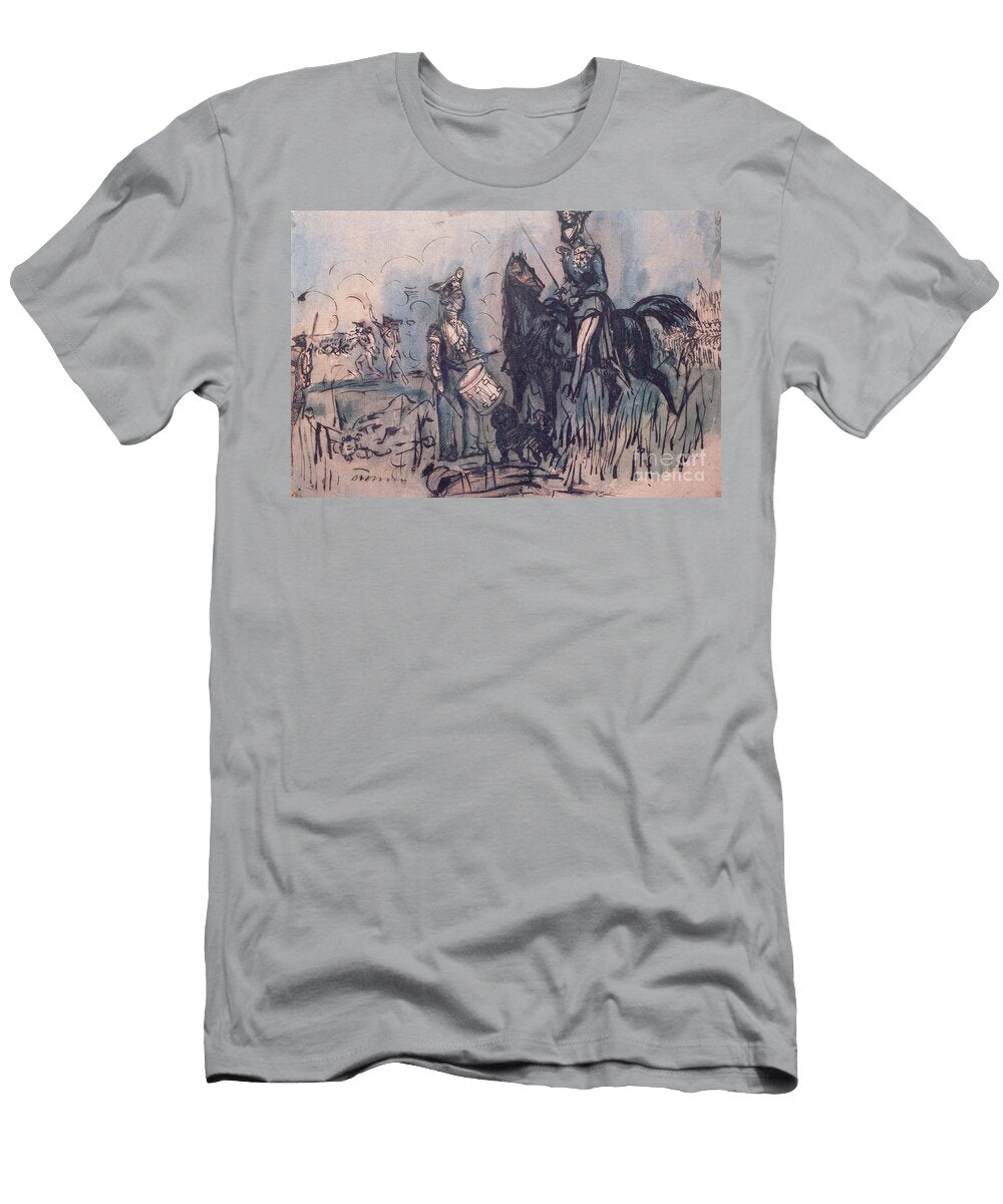 Russian Troops At the Battle of Inkerman 5th November 1854 Constantin Guys T-Shirt
