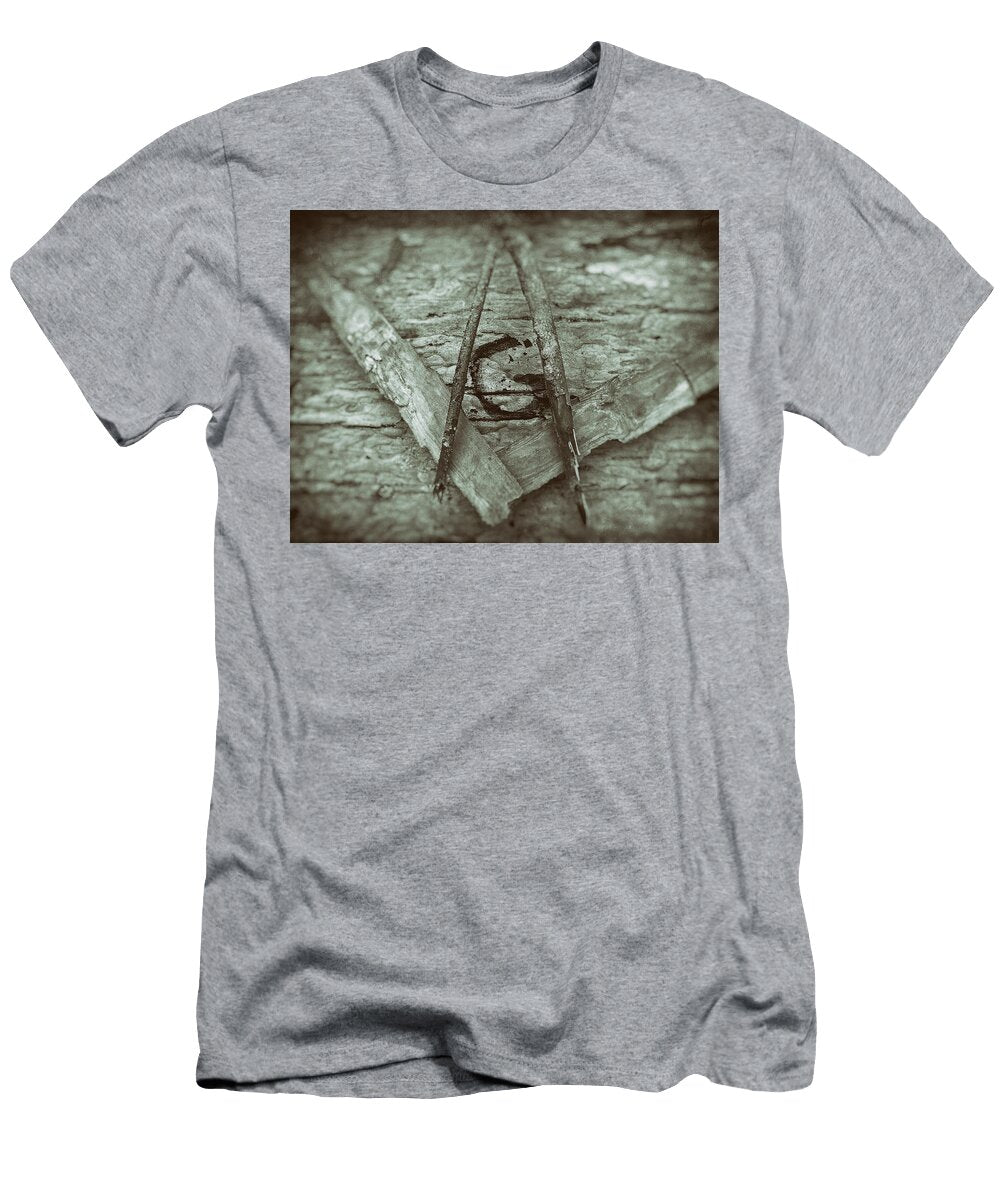 Rustic Square and Compasses 2 Phillip W Strunk T-Shirt
