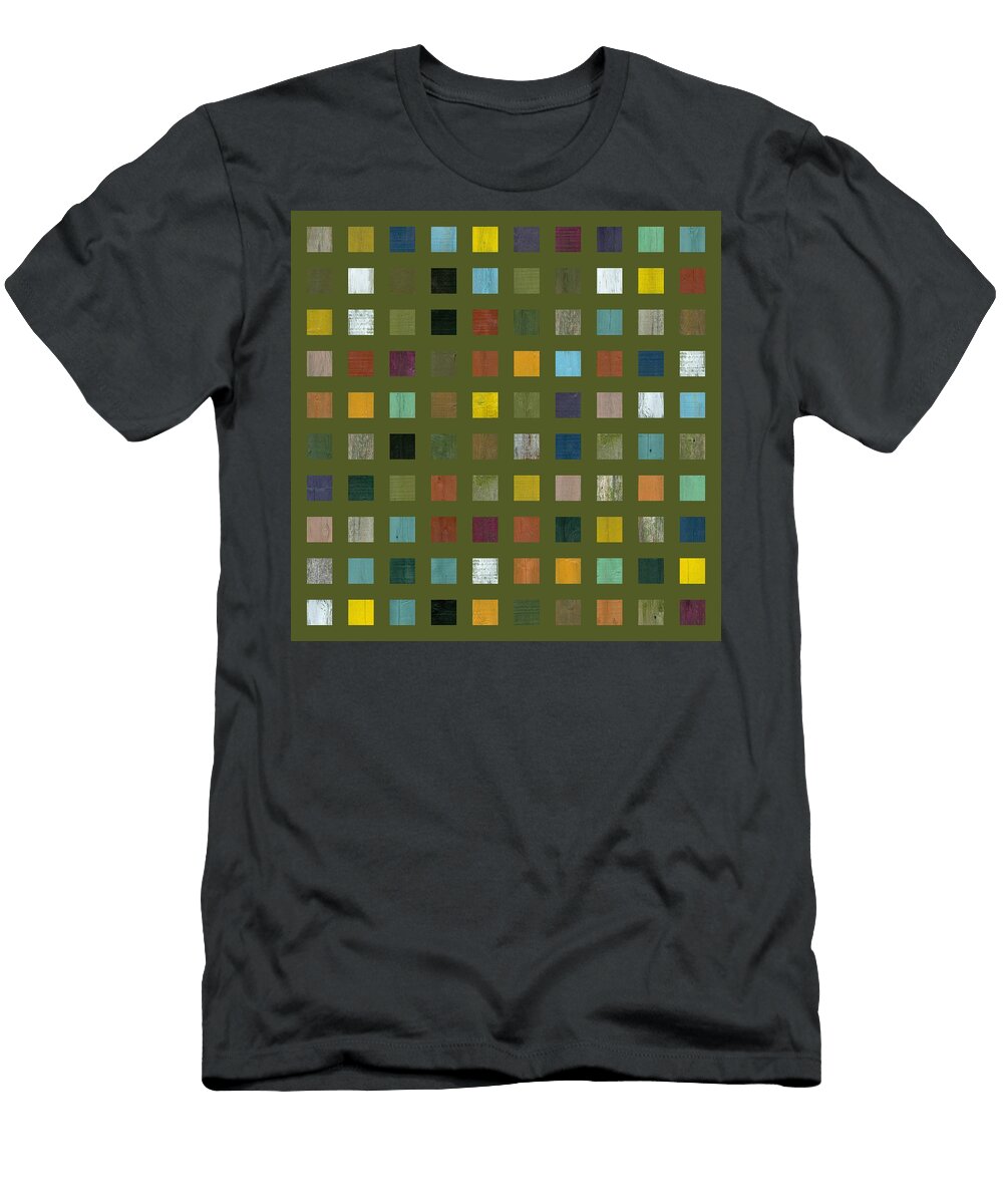 Rustic Wooden Abstract Lx Michelle Calkins T-Shirt