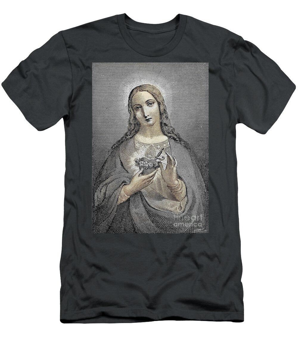 Sacred Heart of Mary G1 Historic Illustrations T-Shirt