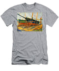 Sailboats on a Sunny Shoreboat in Harbor 1928 United Allan Randall Freelon T-Shirt