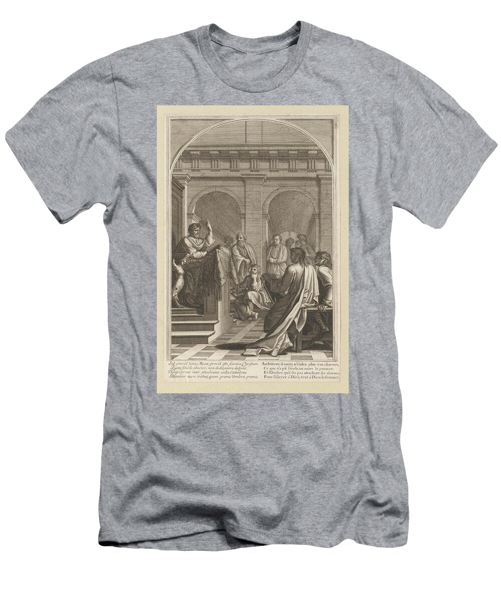 Saint Bruno Teaches Theology in Reims Francois Chauveau T-Shirt