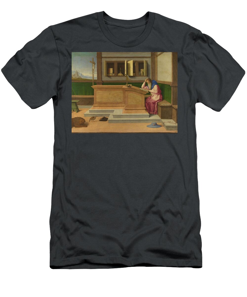 Saint Christopher Exterior Left Wing Ca 1514 By Lucas Cranach the Elder Saint Christopher T-Shirt