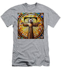 Saint Francis of Assisi As a Franciscan Tau Expressionist Effect 3 Rose Santuci Sofranko T-Shirt