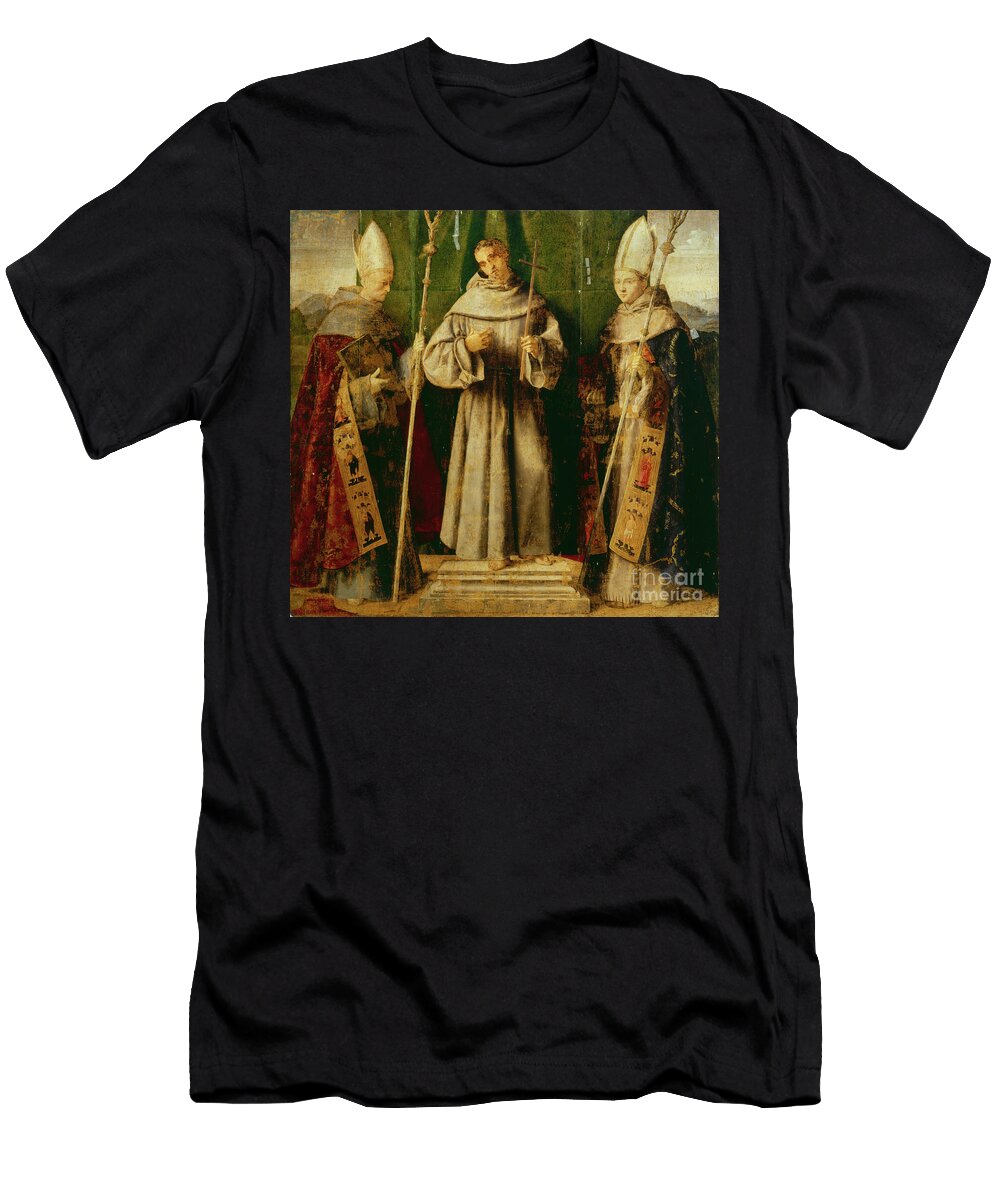 Saint Francis Saint Bonaventure and Saint Louis Vincenzo Di Biagio Catena T-Shirt
