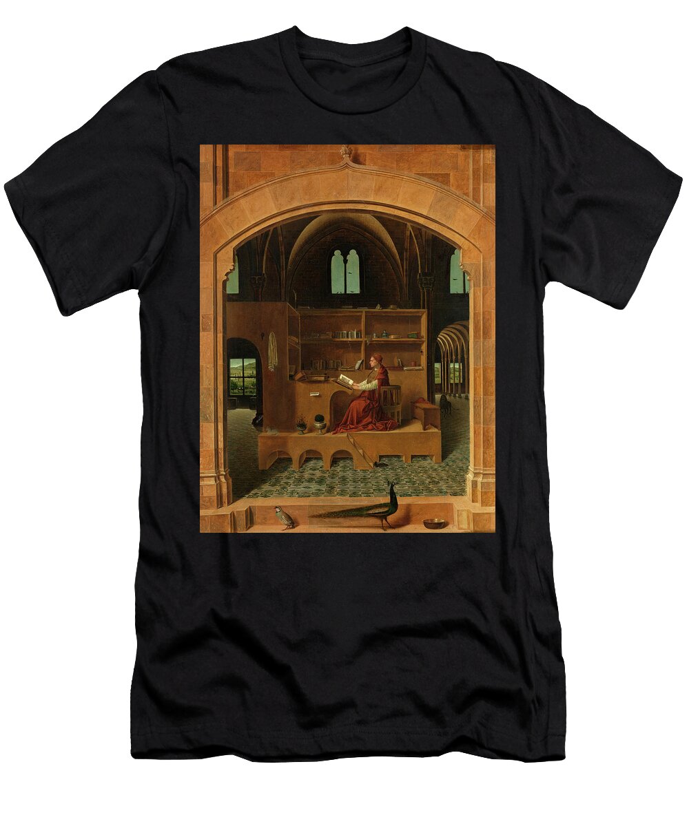 Saint Jerome in His Study 1475 Antonello Da Messina T-Shirt